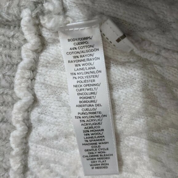 Ann Taylor LOFT Wool Snowflake Sweater Women’s M Winter Cozy Cottagecore - Picture 10 of 11